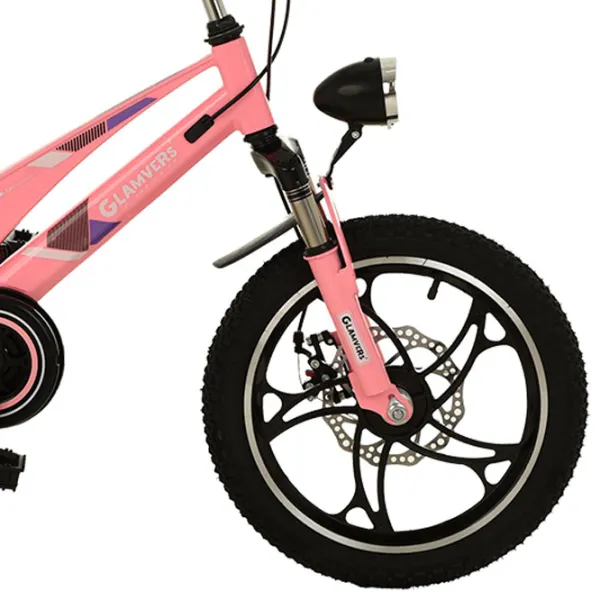 Bicicletă Glamvers Cross Lux 16" 16" Aliaj de magneziu / Pink Black photo 4