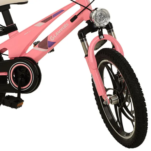 Bicicletă Glamvers Cross Lux 16" 16" Aliaj de magneziu / Pink Black photo 5