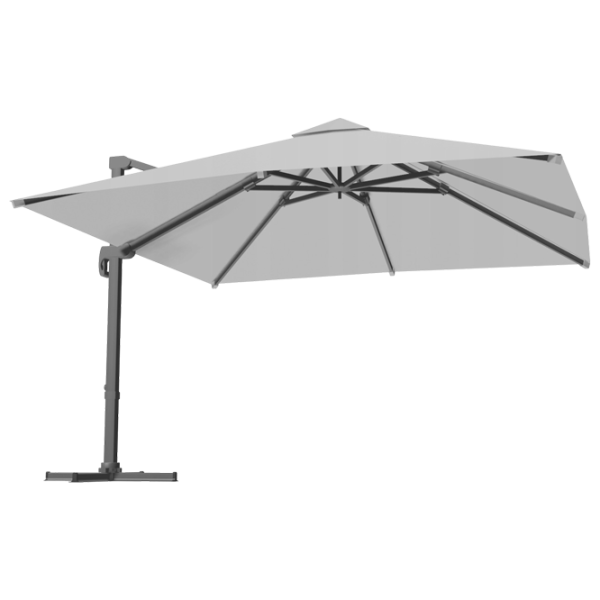 Umbrelă de grădină GardenLine GAO5378 Black Light Gray photo 1
