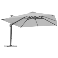 Зонт садовый GardenLine GAO5378 Черный Светло Серый