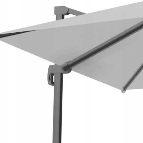 Umbrelă de grădină GardenLine GAO5378 Black Light Gray photo 2