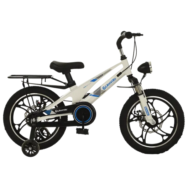 Bicicletă Glamvers Cross Lux 16" 16" Aliaj de magneziu / White Blue photo 1