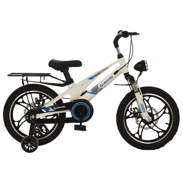 Bicicletă Glamvers Cross Lux 16" 16" Aliaj de magneziu / White Blue photo 1