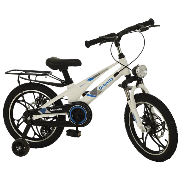 Bicicletă Glamvers Cross Lux 16" 16" Aliaj de magneziu / White Blue photo 2