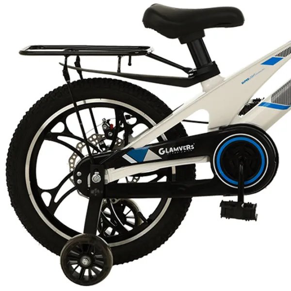 Bicicletă Glamvers Cross Lux 16" 16" Aliaj de magneziu / White Blue photo 3