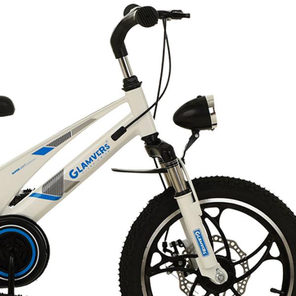 Bicicletă Glamvers Cross Lux 16" 16" Aliaj de magneziu / White Blue photo 4