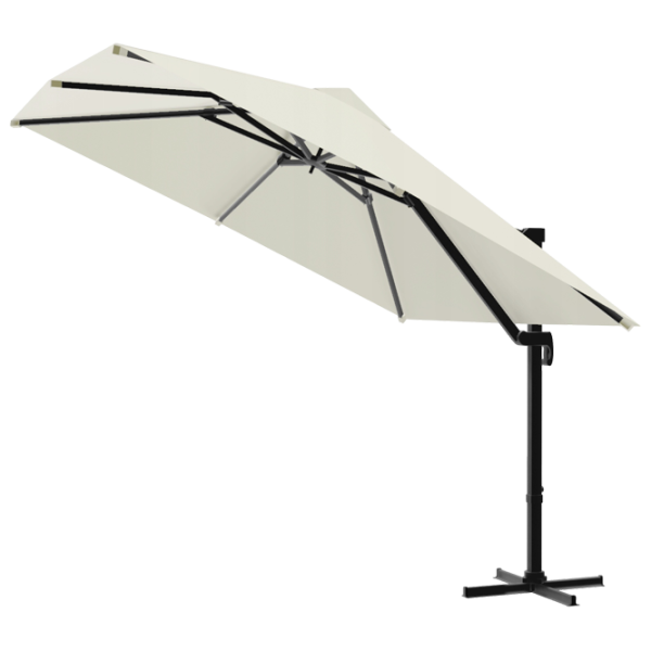 Umbrelă de grădină GardenLine GAO5385 Grey Beige photo 2