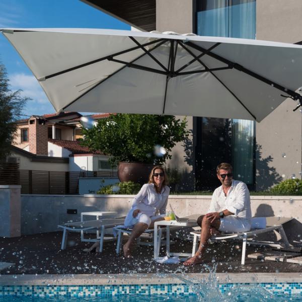 Umbrelă de grădină GardenLine GAO5385 Grey Beige photo 4