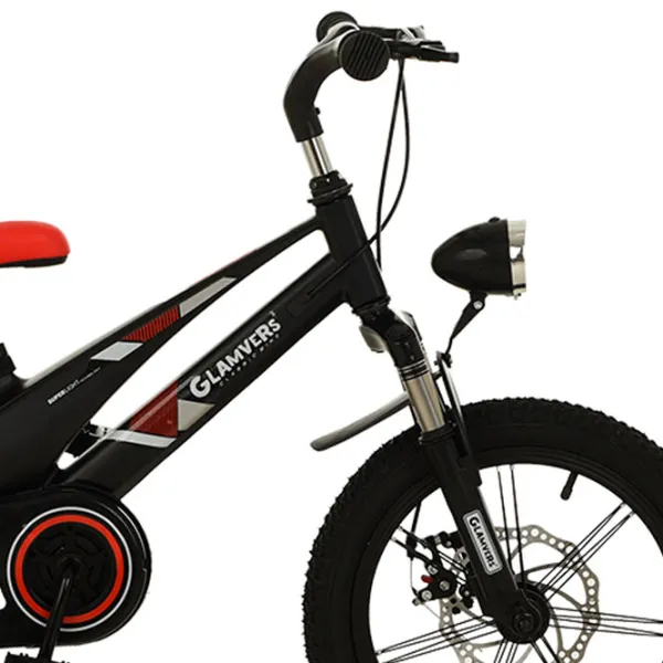 Bicicletă Glamvers Cross Spoke 16" 16" Aliaj de magneziu / Black Red photo 4