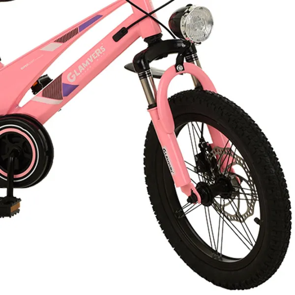 Bicicletă Glamvers Cross Spoke 16" 16" Aliaj de magneziu / Pink Black photo 5