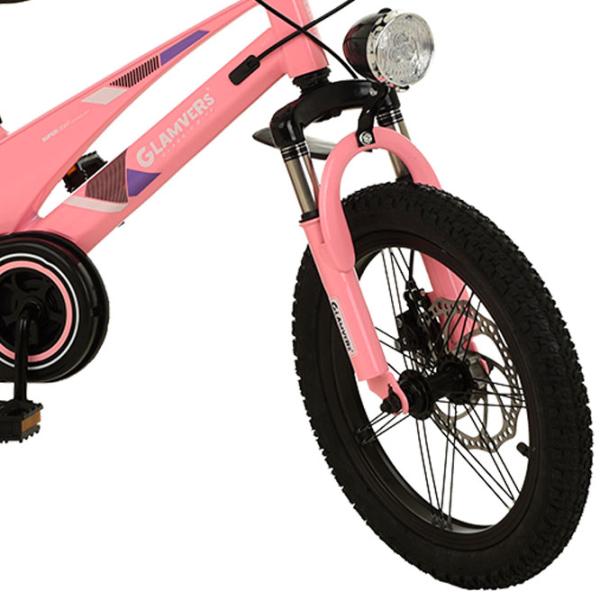 Bicicletă Glamvers Cross Spoke 16" 16" Aliaj de magneziu / Pink Black photo 5