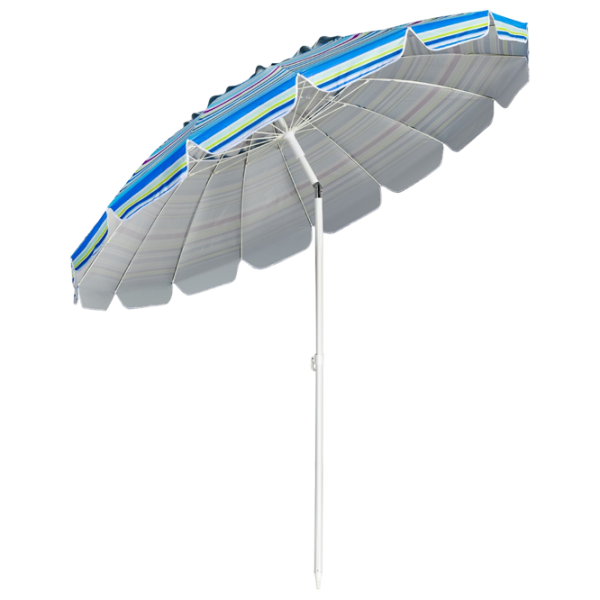Umbrelă de grădină Costway OP70716BL White Blue photo 2