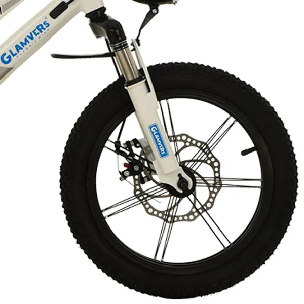 Bicicletă Glamvers Cross Spoke 16" 16" Aliaj de magneziu / White Blue photo 5