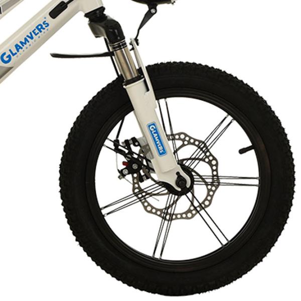 Bicicletă Glamvers Cross Spoke 16" 16" Aliaj de magneziu / White Blue photo 5