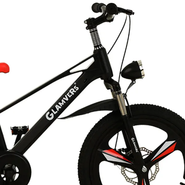 Bicicletă Glamvers Cross Lux 20" 20" Aliaj de magneziu / Black Red photo 4