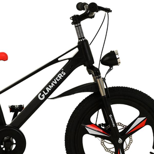 Bicicletă Glamvers Cross Lux 20" 20" Aliaj de magneziu / Black Red photo 4