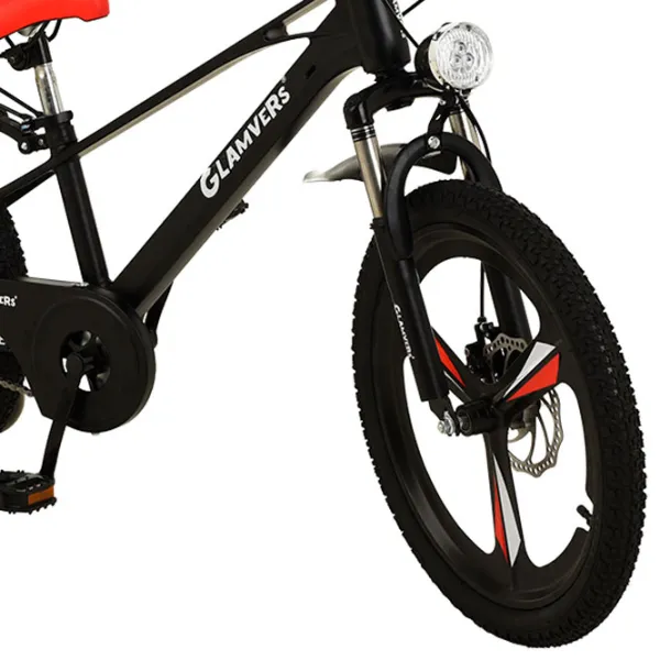Bicicletă Glamvers Cross Lux 20" 20" Aliaj de magneziu / Black Red photo 5