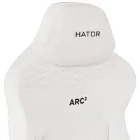 Scaun Gaming Hator Arc 2 XL Black White photo 5