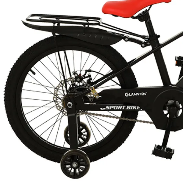 Bicicletă Glamvers Cross Spoke 20" 20" Aliaj de magneziu / Black Red photo 4