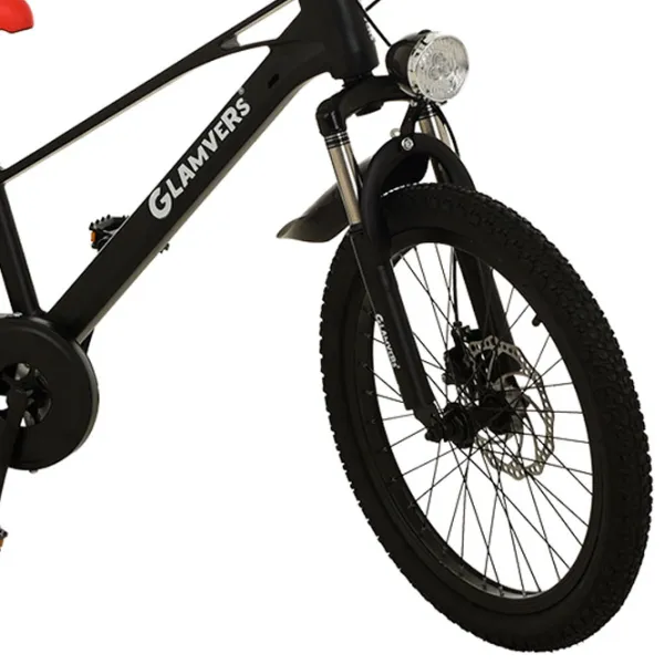 Bicicletă Glamvers Cross Spoke 20" 20" Aliaj de magneziu / Black Red photo 5