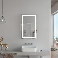Oglindă de baie Uniplast LM-111.6080 Glass / Dreptunghiulară photo 3