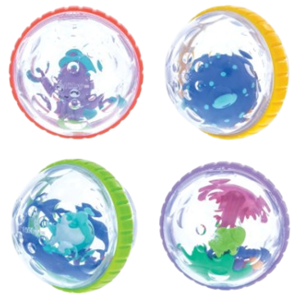 Jucării de baie Nuby Bigger Bubble Buddies de la 6 luni photo 1