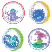 Jucării de baie Nuby Bigger Bubble Buddies de la 6 luni