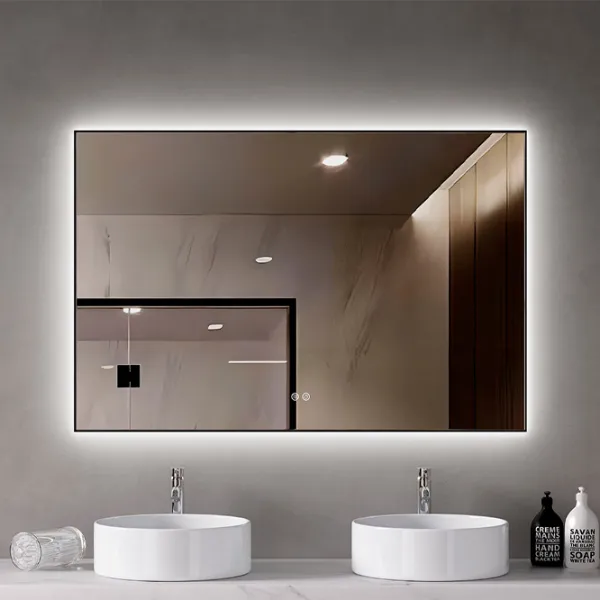 Oglindă de baie Uniplast LM-101.10060 Glass / Dreptunghiulară photo 4
