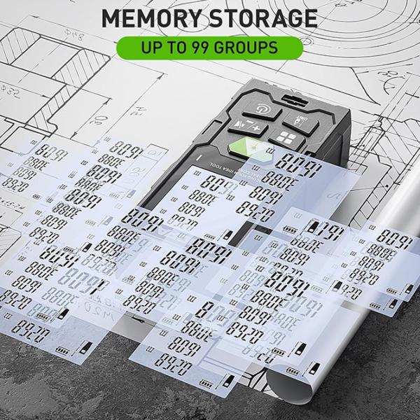 Телеметр Huepar DM-LM100 Батарея / 1 мВт photo 7