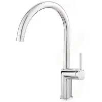 Baterie pentru bucătărie Ferro BCU4 Mono comandă / Pivotantă / Alamă / Inox