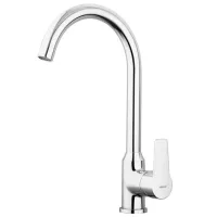 Baterie pentru bucătărie Ferro BTR4 Mono comandă / Pivotantă / Alamă / Inox