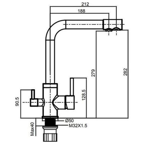 Baterie pentru bucătărie Creavit DW8700 Mono comandă / Pivotantă / Alamă / Inox photo 2 Baterie pentru bucătărie Creavit DW8700 Mono comandă / Pivotantă / Alamă / Inox photo 2