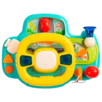 Jucărie interactivă Toyz Driver's Steering Wheel 9014 7955 18+ luni / Multicolor Teal