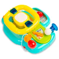 Jucărie interactivă Toyz Driver's Steering Wheel 9014 7955 18+ luni / Multicolor Teal photo 4