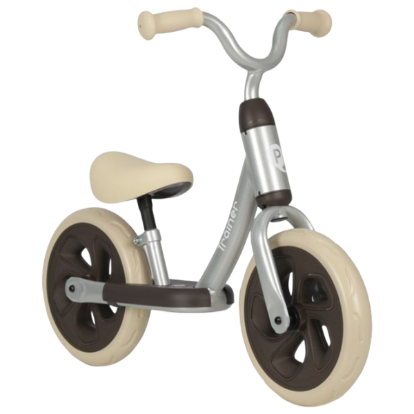 Bicicletă fără pedale Qplay Trainer 12"  Metal / Silver Beige photo 2 Bicicletă fără pedale Qplay Trainer 12"  Metal / Silver Beige photo 2