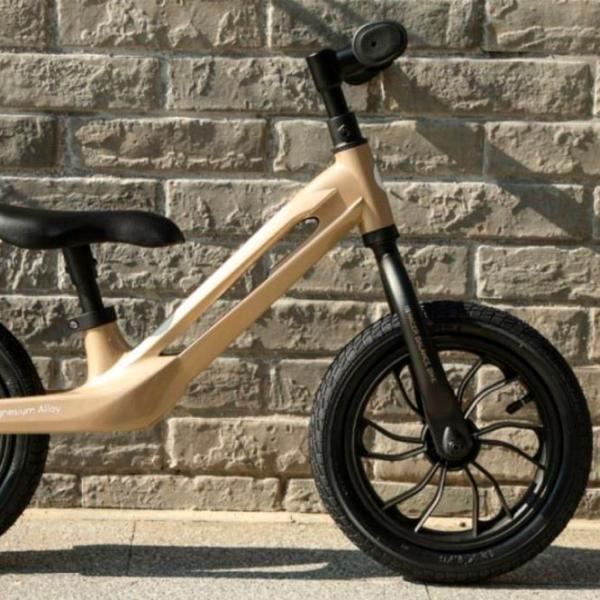 Bicicletă fără pedale Qplay Racer 10"  Metal / Gold Black photo 4