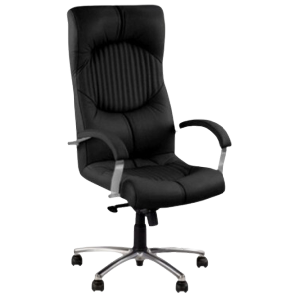 Fotoliu de birou AG Germes Piele artificială/ Black Chrome photo 1 Fotoliu de birou AG Germes Piele artificială/ Black Chrome photo 1
