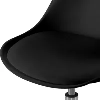 Scaun de birou Sunrise C-30A PP Plastic/ Black photo 5