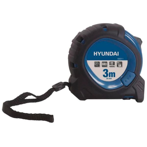 Рулетка Hyundai HY-59311 3 м / Черный photo 1