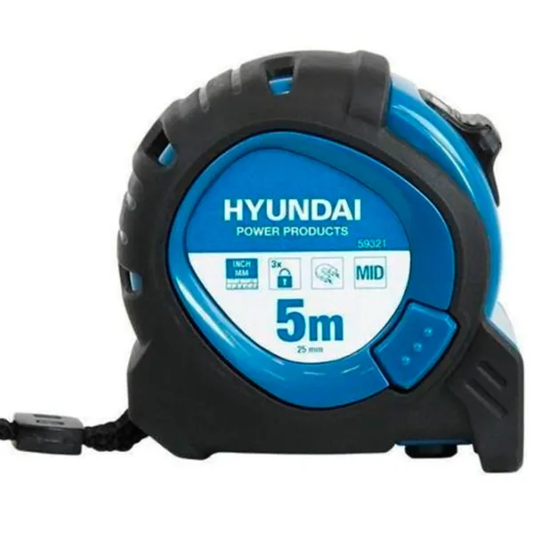 Рулетка Hyundai HY-59321 5 м / Черный photo 1