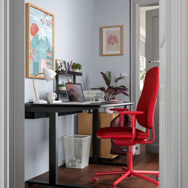 Masă de birou Ikea Mittzon MDF/ Black photo 5