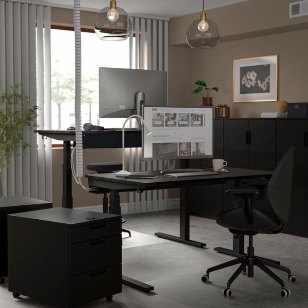 Masă de birou Ikea Mittzon PAL/ Black photo 6