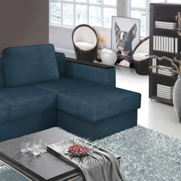 Canapea de colț Modern Soft Alaska 11 (5749278) Pânză / Blue photo 7
