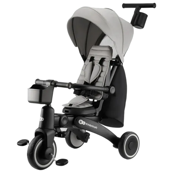 Triciclu KinderKraft Jazz 2 25 kg / Gray photo 1 Triciclu KinderKraft Jazz 2 25 kg / Gray photo 1