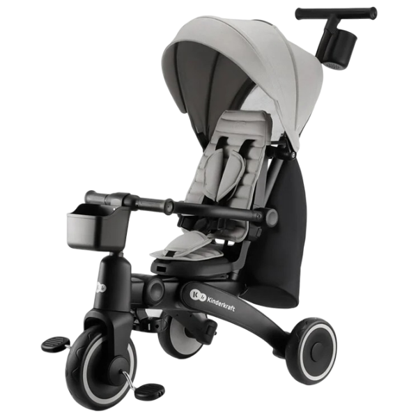 Triciclu KinderKraft Jazz 2 25 kg / Gray photo 1 Triciclu KinderKraft Jazz 2 25 kg / Gray photo 1
