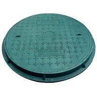 Канализационная крышка Uniplast D.700x30 Зеленый / Композитный