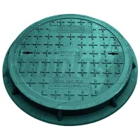 Канализационная крышка Uniplast D.600x30 Зеленый / Композитный