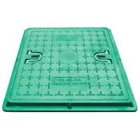 Канализационная крышка Uniplast 16103 Зеленый / Композитный