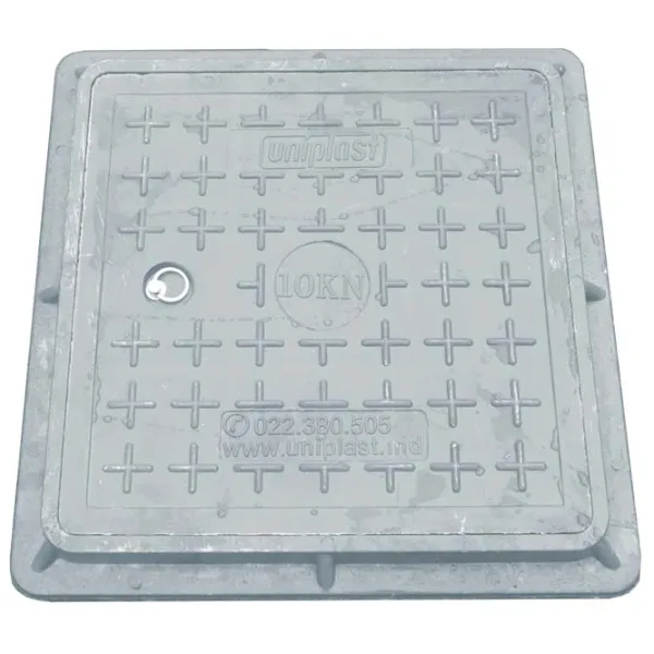 Capac canalizare Uniplast 160602 Gray / Compozit photo 1