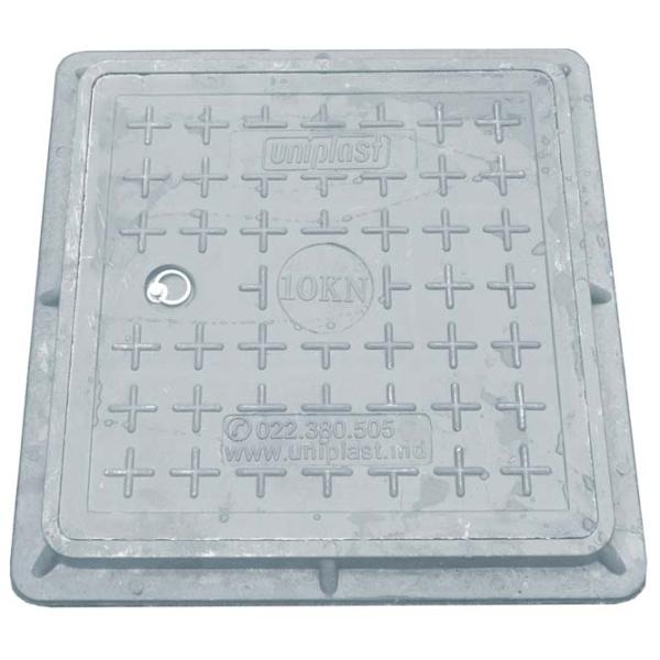 Capac canalizare Uniplast 160602 Gray / Compozit photo 1